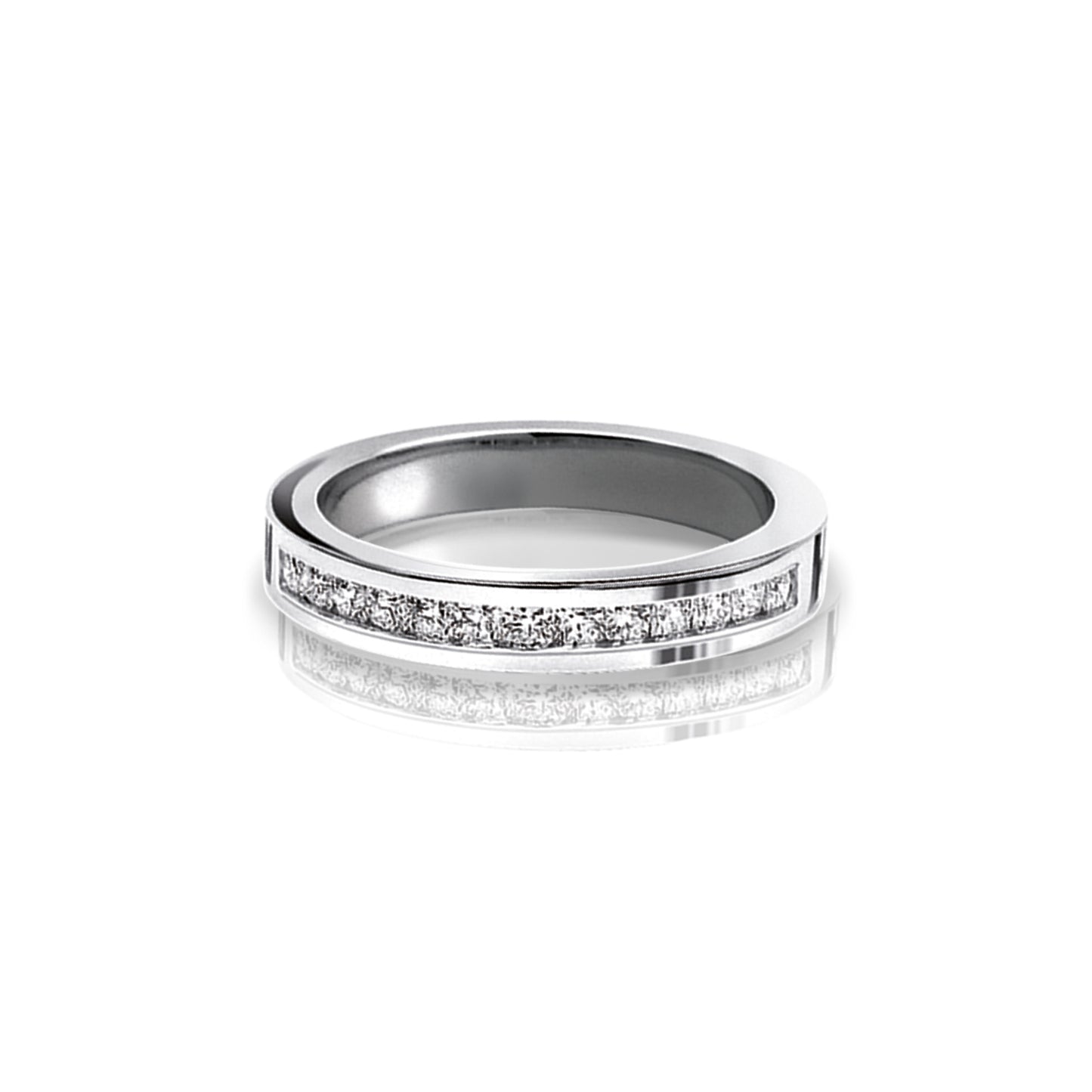 Timeless 18K White Gold Diamond Eternity Ring