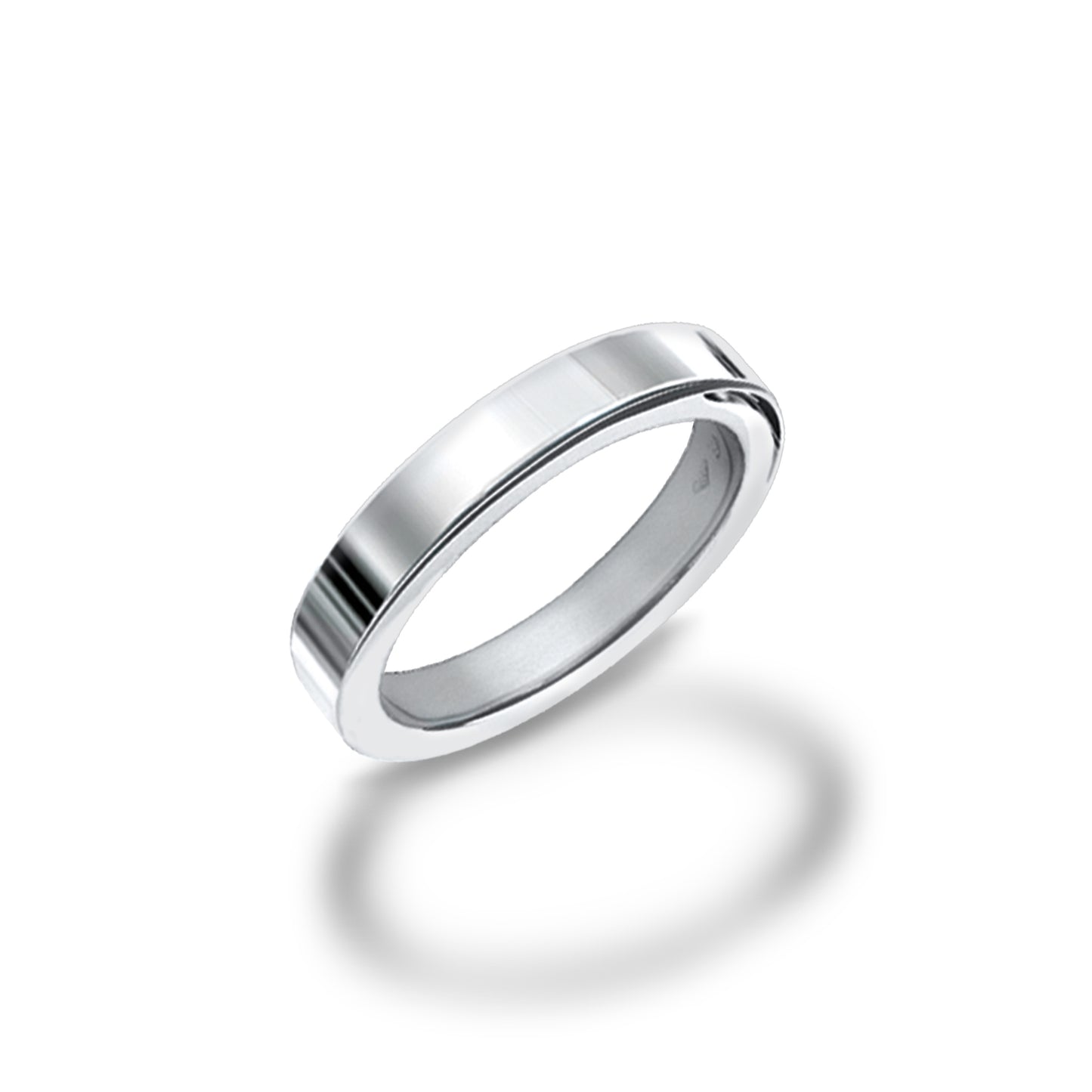 Sophisticated 18K White Gold Classic Band