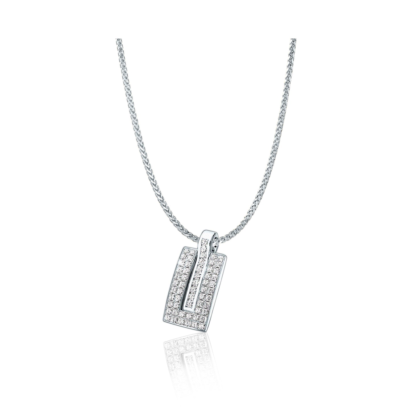 Exclusive 18K Gold Flanders Cut Diamond Pendant