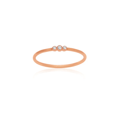 Round Diamonds Rose Gold