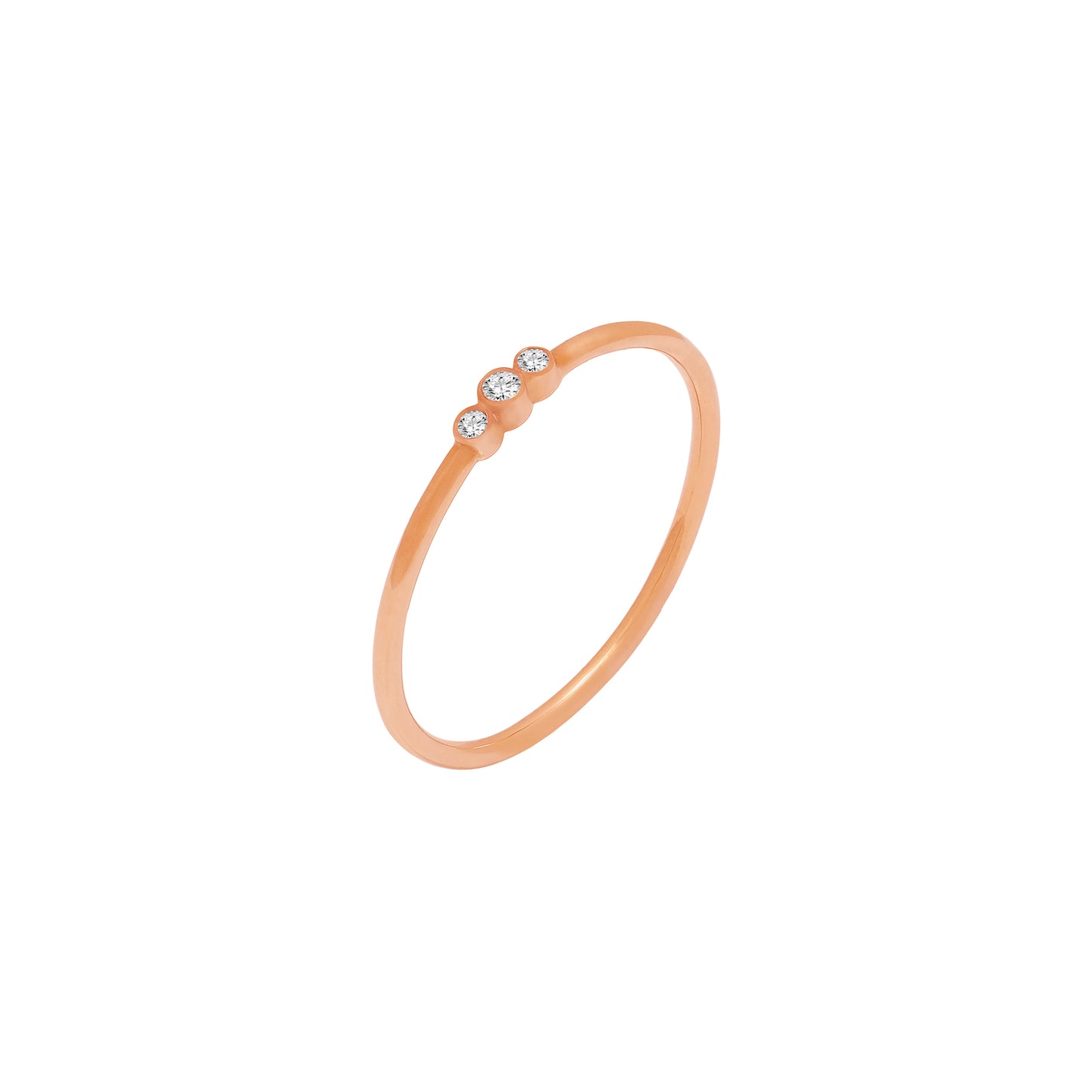 Round Diamonds Rose Gold