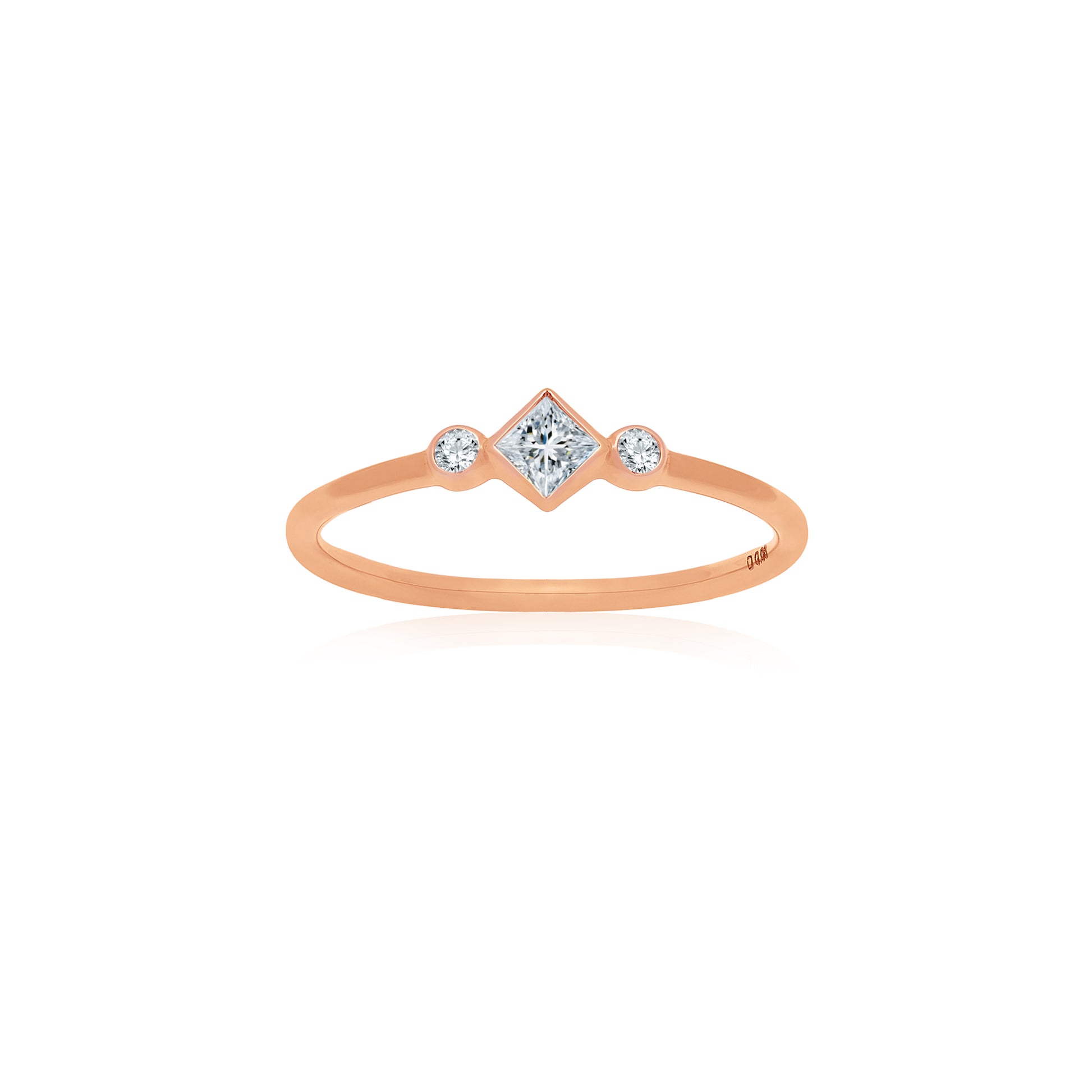 Mini Diamonds RoseGold Ring